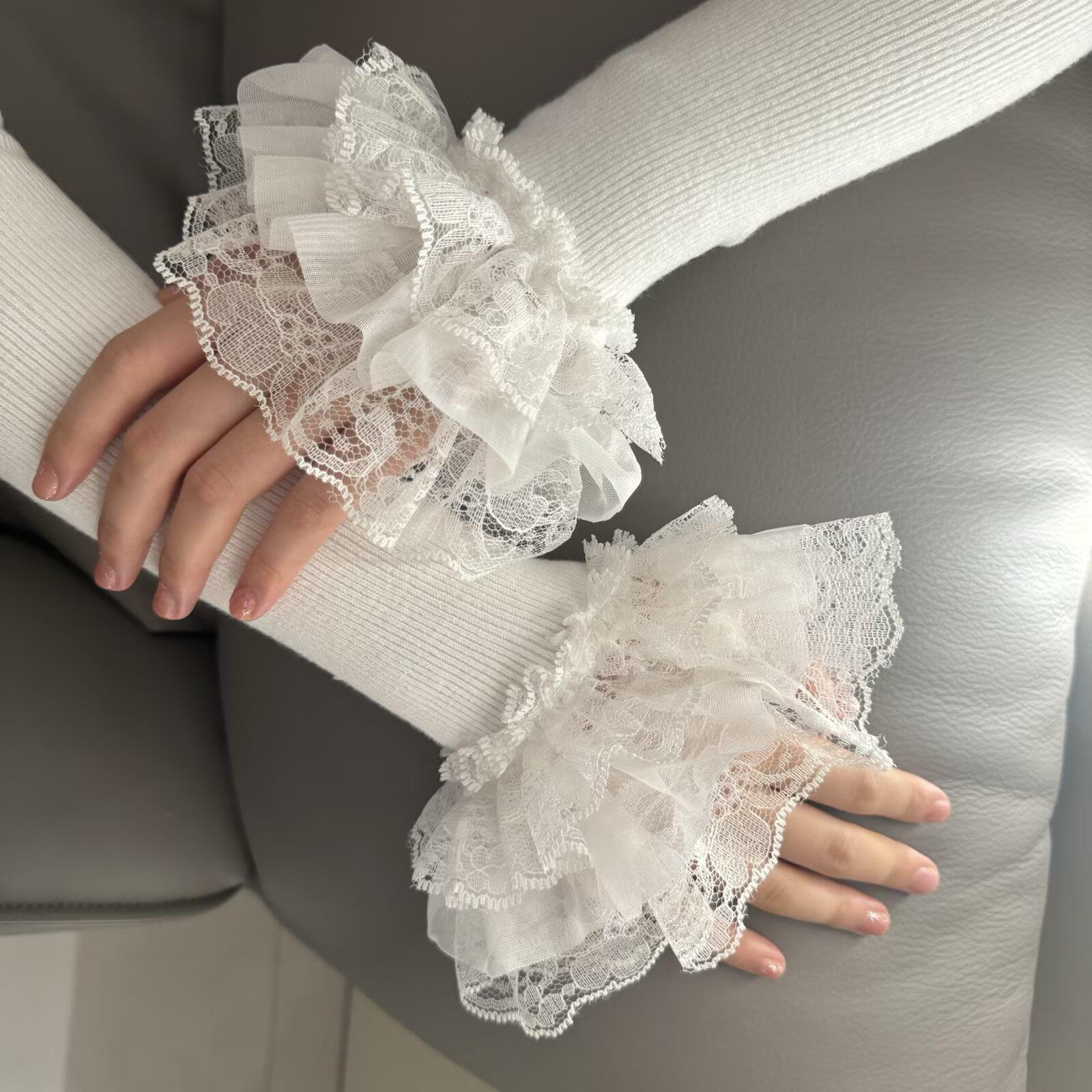 Sewing Knit - * Lolita Hand Sleeve Knitted Patchwork