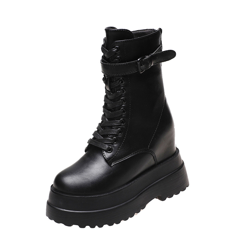 11cm Woman Hidden Wedges Boots - Sewing Latex incelemesi ve fiyatı