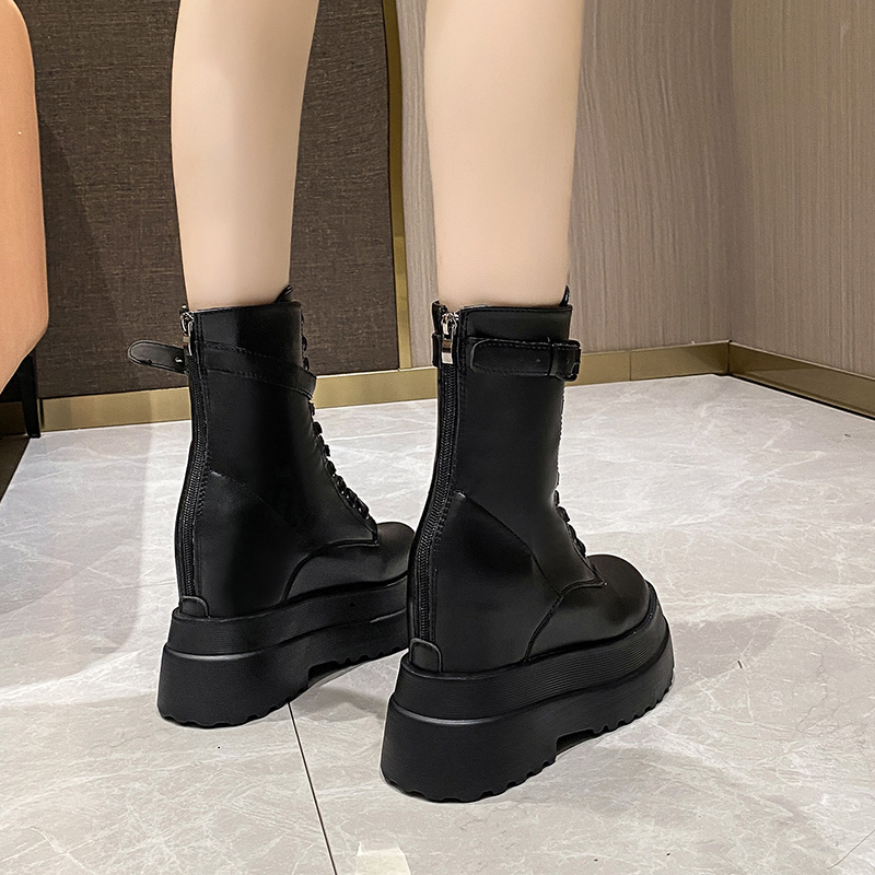 11cm Woman Hidden Wedges Boots - Sewing Latex incelemesi ve fiyatı