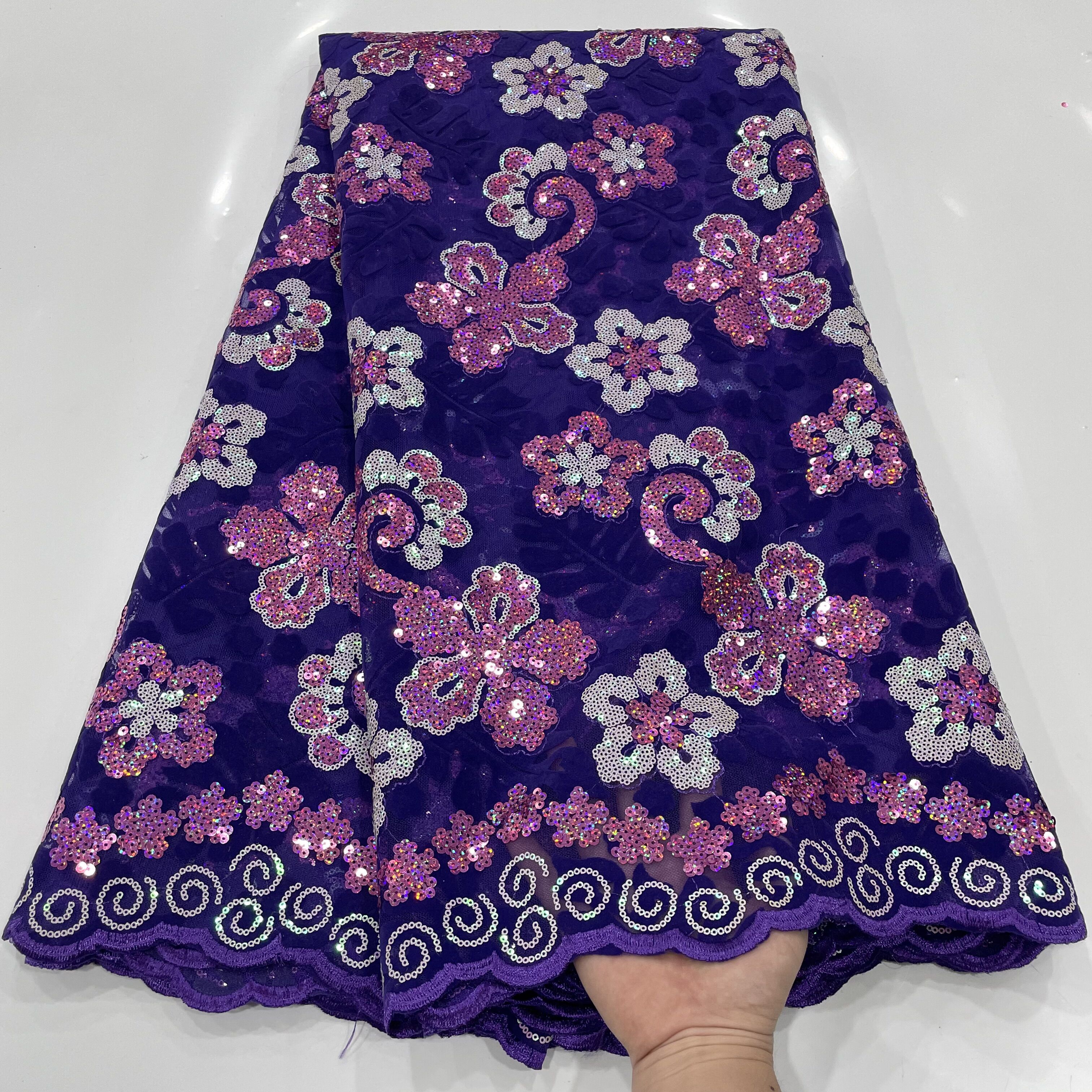 African Flocking Velvet Lace F - Sewing Velvet Fabric incelemesi ve fiyatı