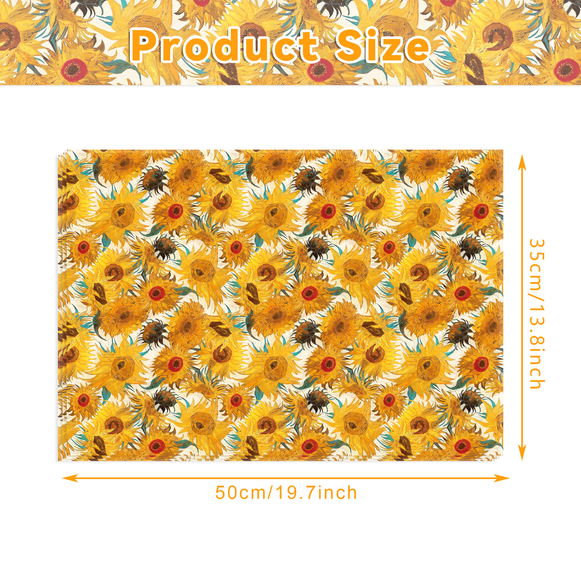 15/35pcs Sunflower Tissue Pape - Pattern Tissue Paper incelemesi ve fiyatı