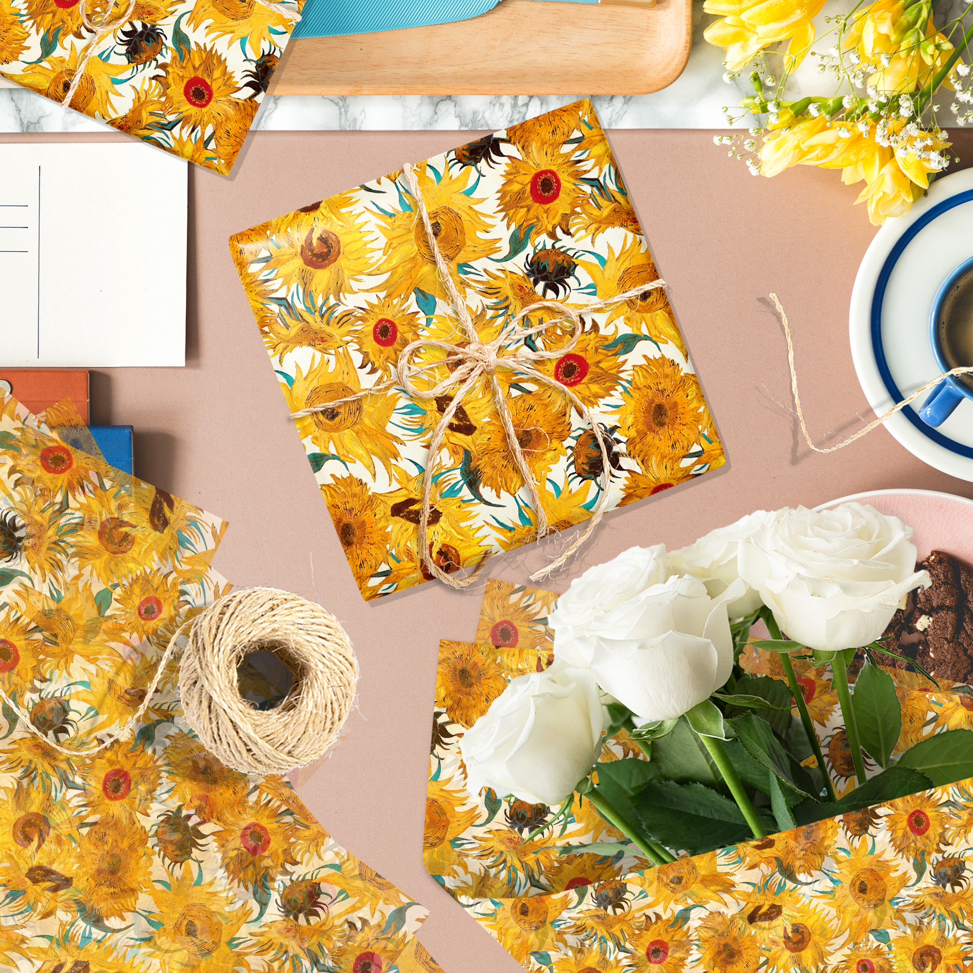 15/35pcs Sunflower Tissue Pape - Pattern Tissue Paper incelemesi ve fiyatı