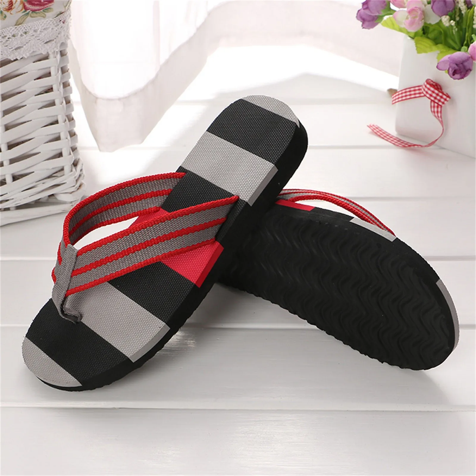 New Men's Slippers Men Summer  - Sewing Nylon incelemesi ve fiyatı
