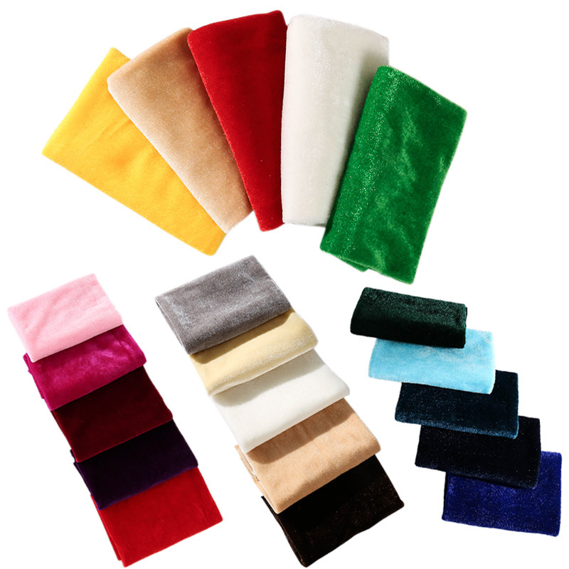 5Pcs 50x50cm Solid Color Velve - Sewing Velvet Fabric incelemesi ve fiyatı