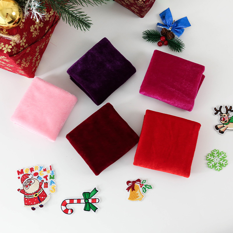 5Pcs 50x50cm Solid Color Velve - Sewing Velvet Fabric incelemesi ve fiyatı