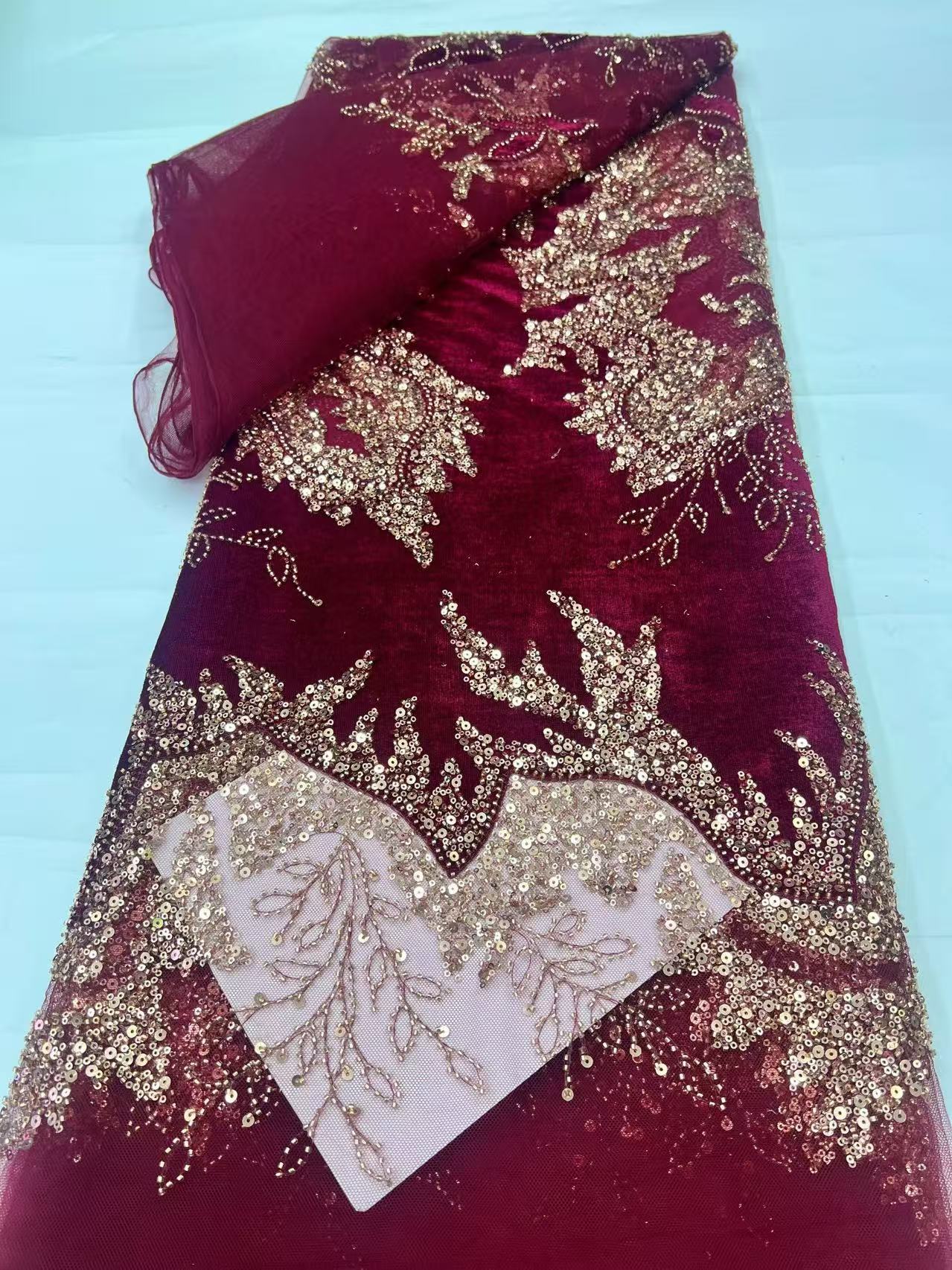 High-Quality African Velvet La - Sewing Velvet Fabric incelemesi ve fiyatı