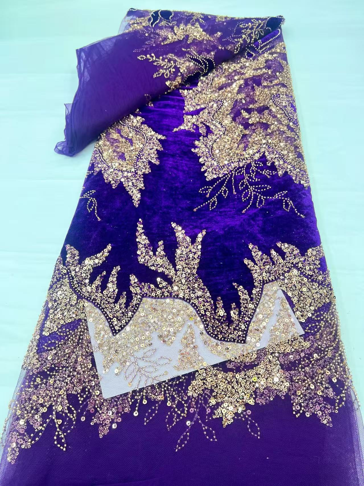 High-Quality African Velvet La - Sewing Velvet Fabric incelemesi ve fiyatı