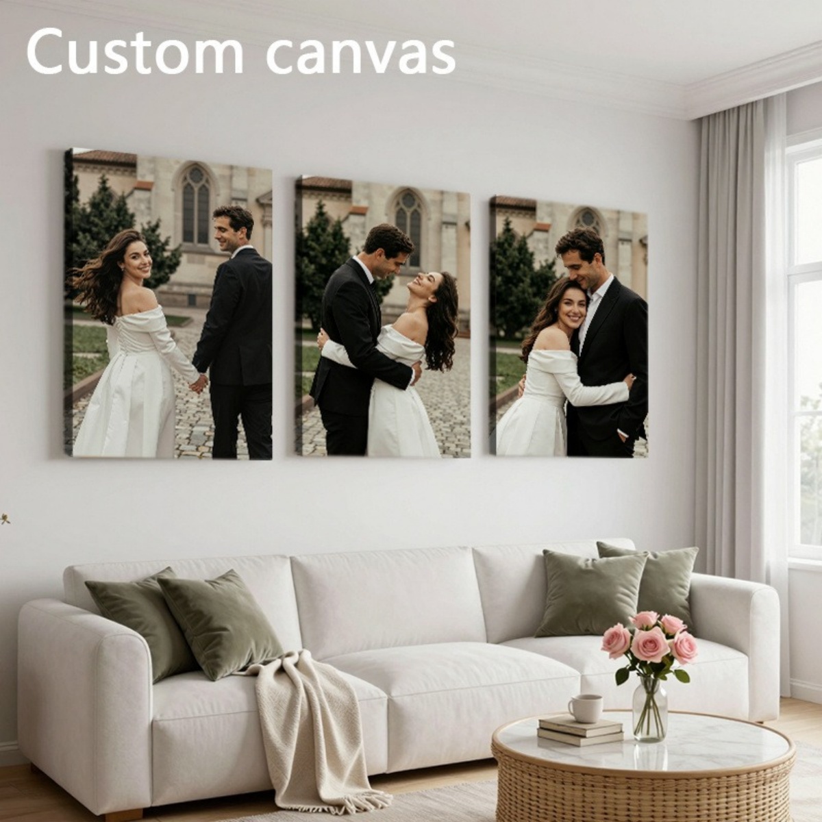 Set of 3 Custom Photo Canvas P - Sewing Custom incelemesi ve fiyatı