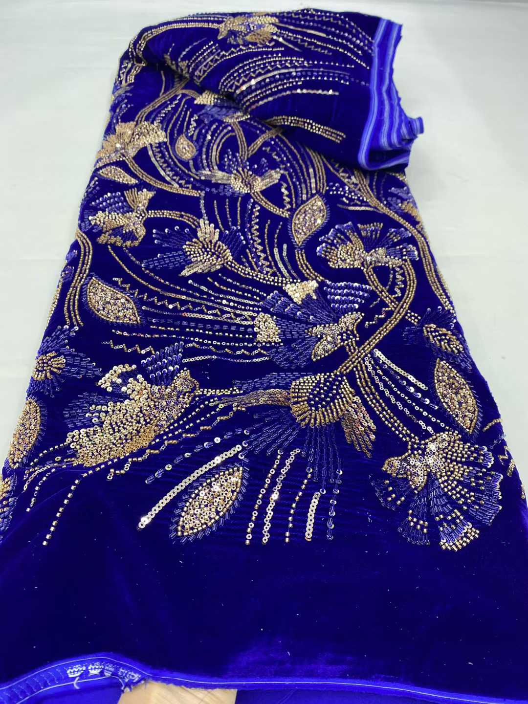 Luxury African Velvet Lace Fab - Sewing Velvet Fabric incelemesi ve fiyatı