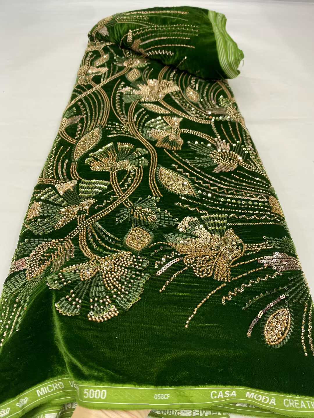 Luxury African Velvet Lace Fab - Sewing Velvet Fabric incelemesi ve fiyatı