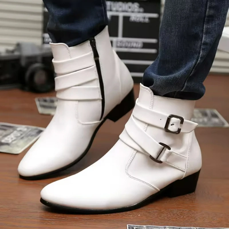 New Men's Boots Leather Chelse - Sewing Nylon incelemesi ve fiyatı