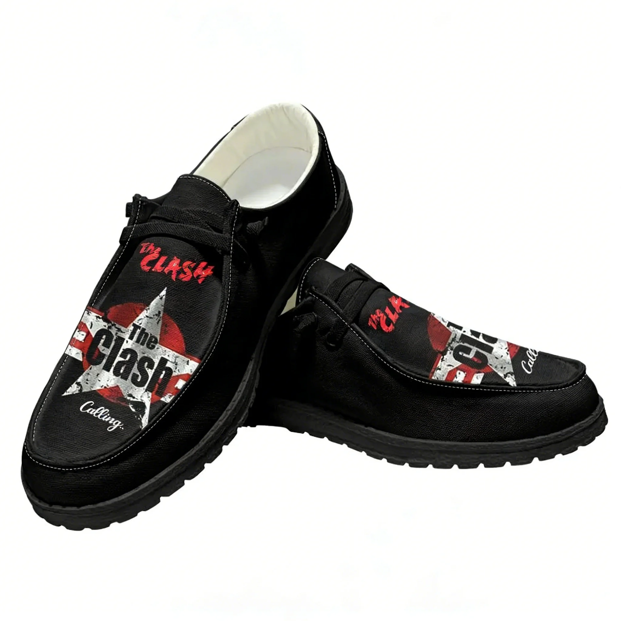 The Clash Rock Band Casual Sho - Sewing Custom incelemesi ve fiyatı