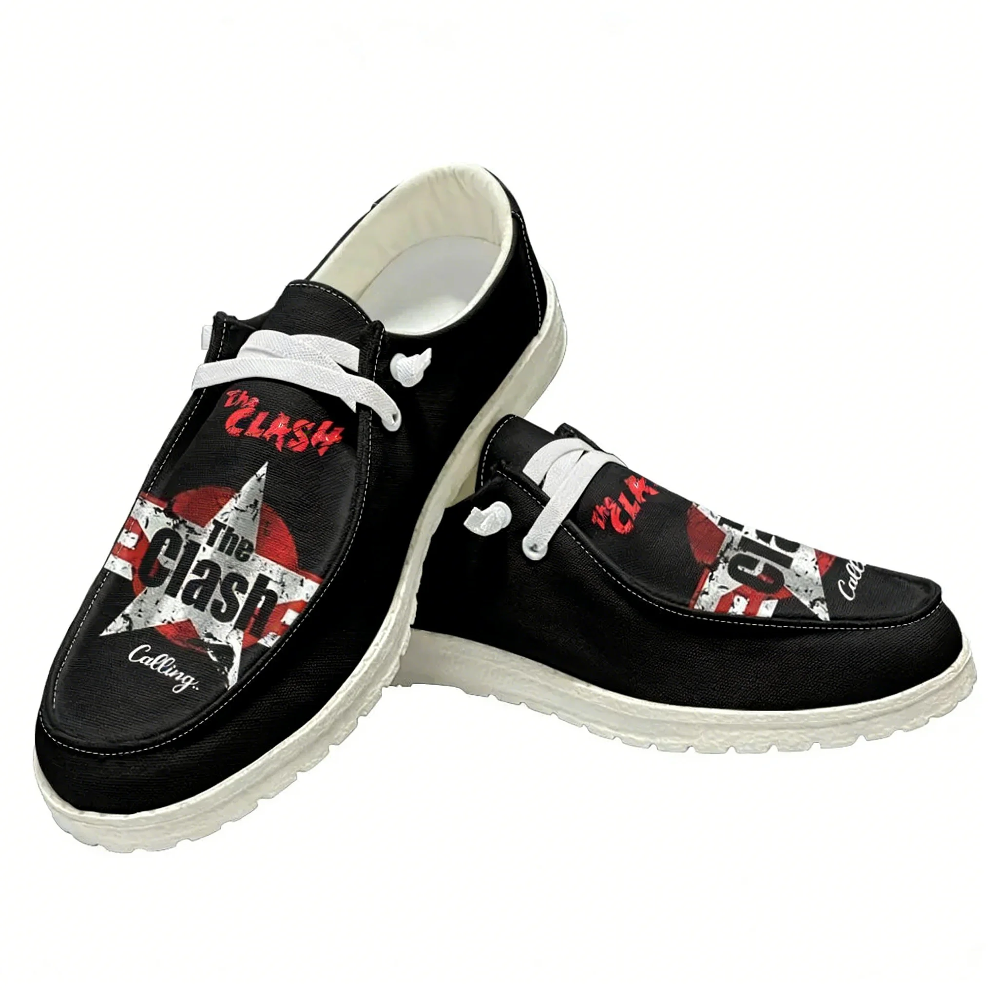 The Clash Rock Band Casual Sho - Sewing Custom incelemesi ve fiyatı