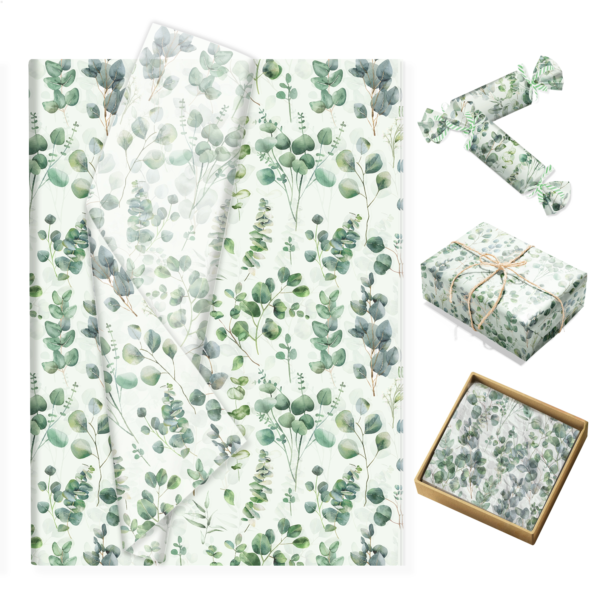 Eucalyptus Leaves Tissue Paper - Pattern Tissue Paper incelemesi ve fiyatı