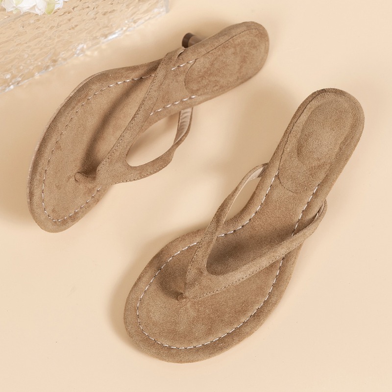 Women Brown Heeled Sandals wit - Sewing Nylon incelemesi ve fiyatı