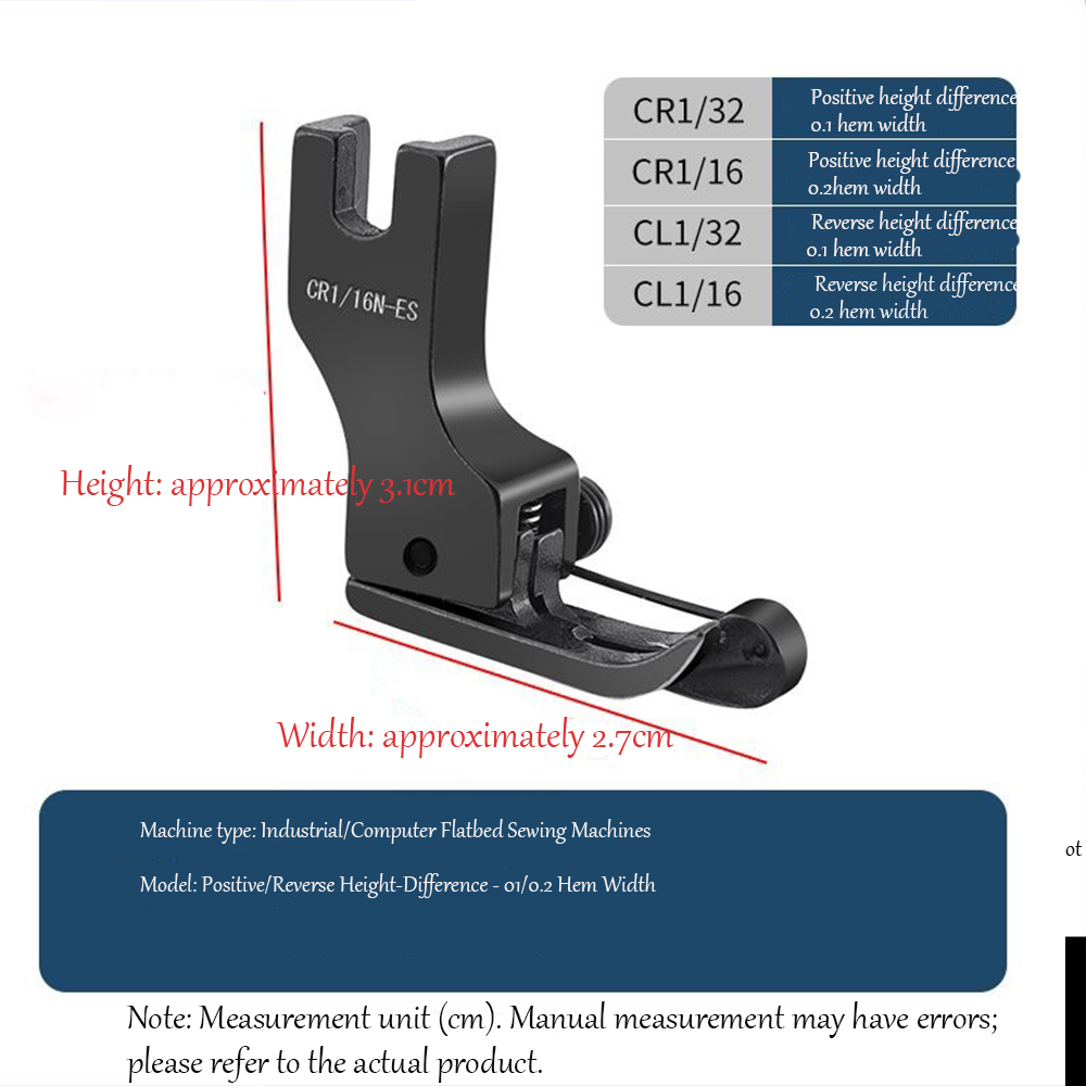 Black Titanium Steel High-Low  - Rolled Hem Foot incelemesi ve fiyatı