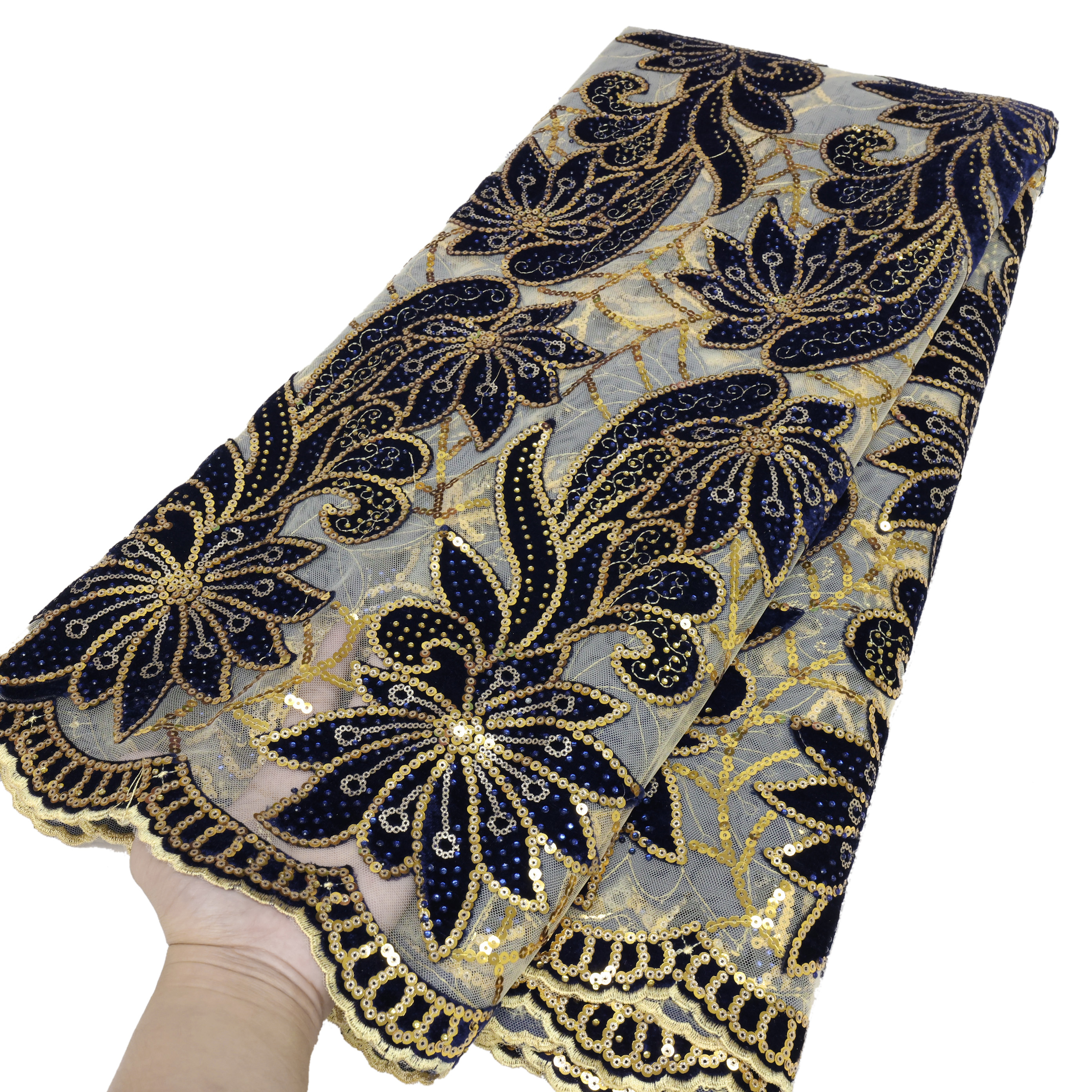 African Velvet Lace Fabric 202 - Sewing Velvet Fabric incelemesi ve fiyatı