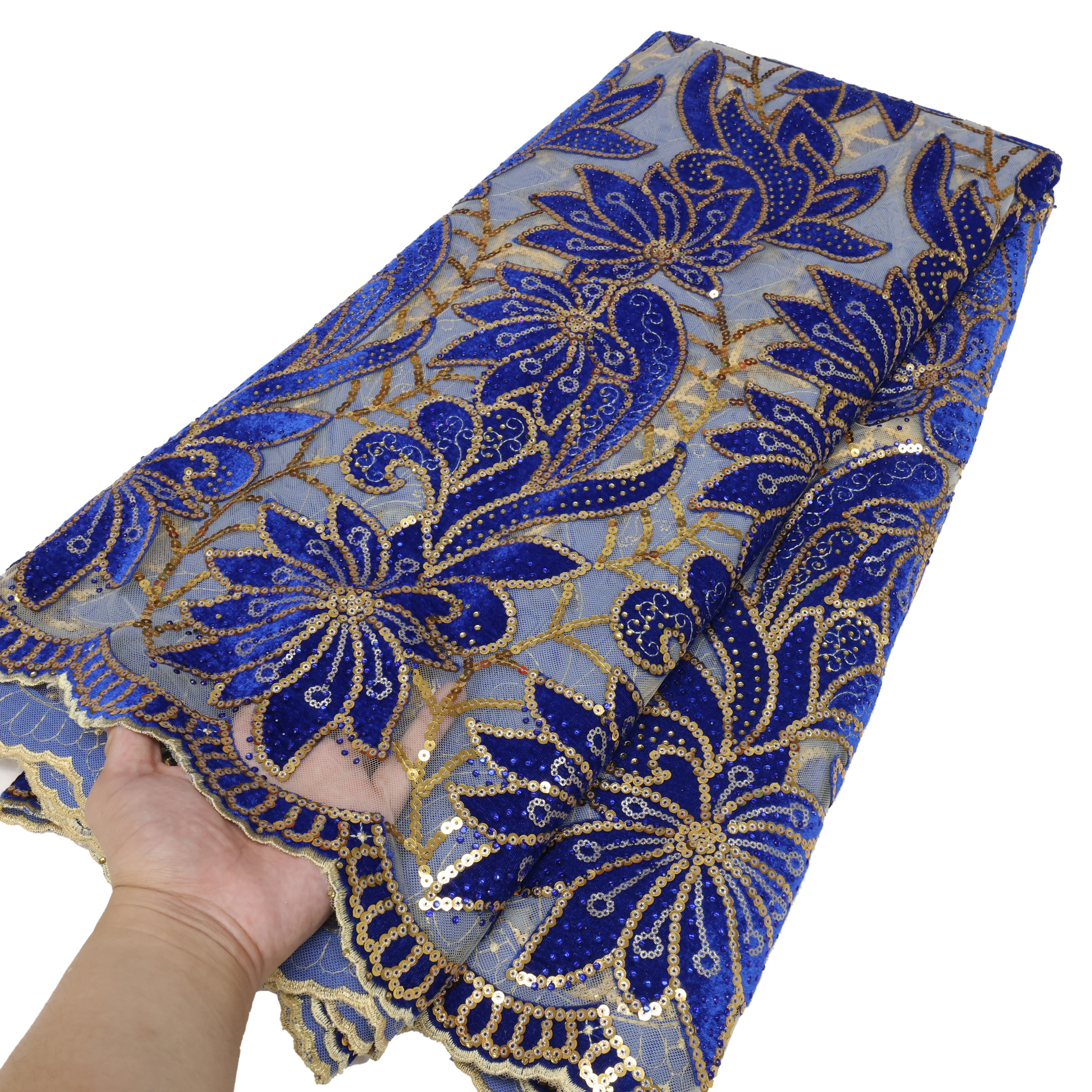 African Velvet Lace Fabric 202 - Sewing Velvet Fabric incelemesi ve fiyatı