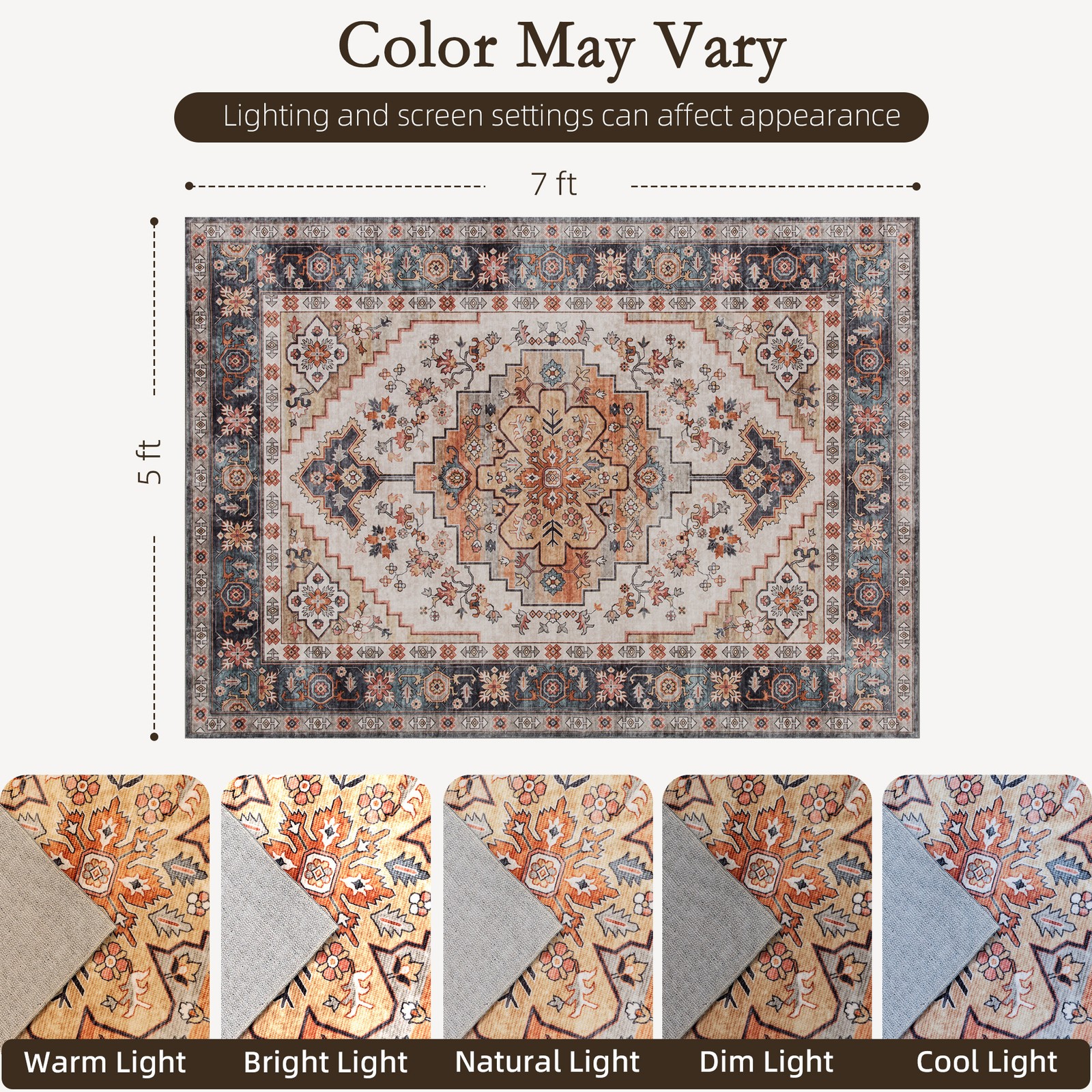 Area Rug 5x7, Machine Washable - Century Textile & Sewing Supply Reviews incelemesi ve fiyatı