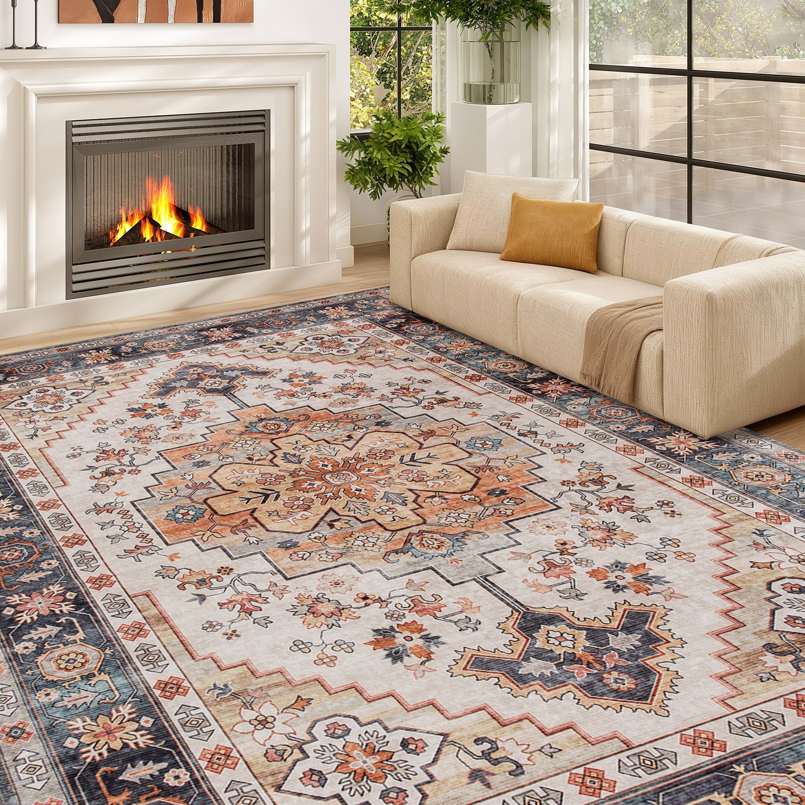 Area Rug 5x7, Machine Washable - Century Textile & Sewing Supply Reviews incelemesi ve fiyatı