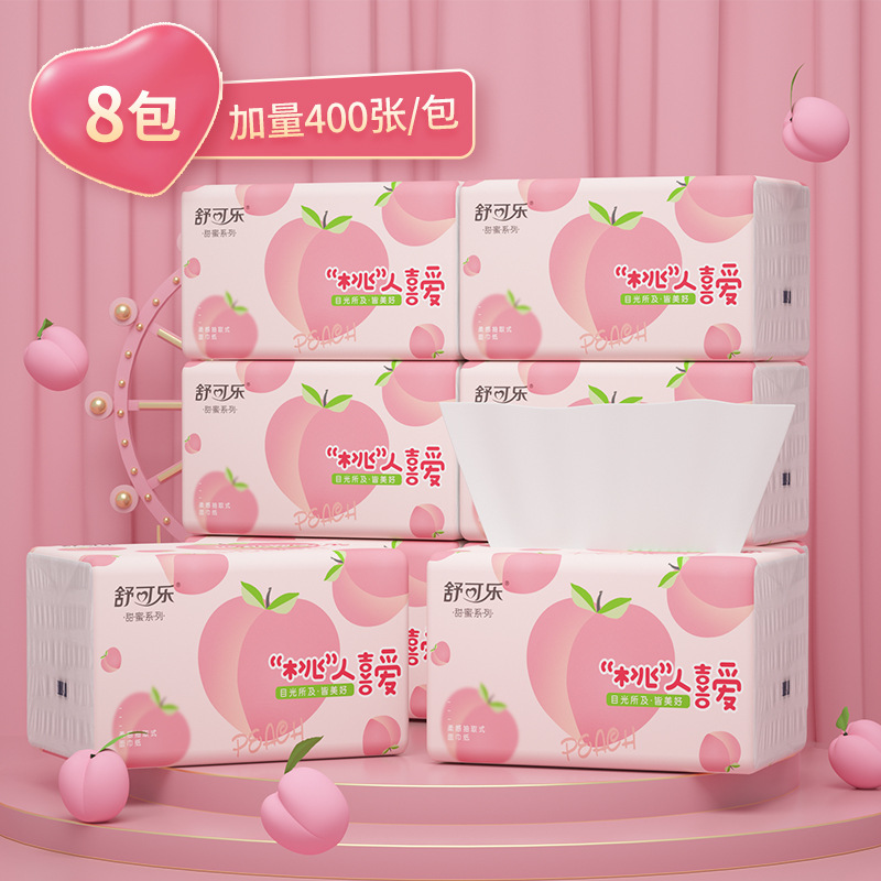 Cute Peach Pattern Facial Tiss - Pattern Tissue Paper incelemesi ve fiyatı