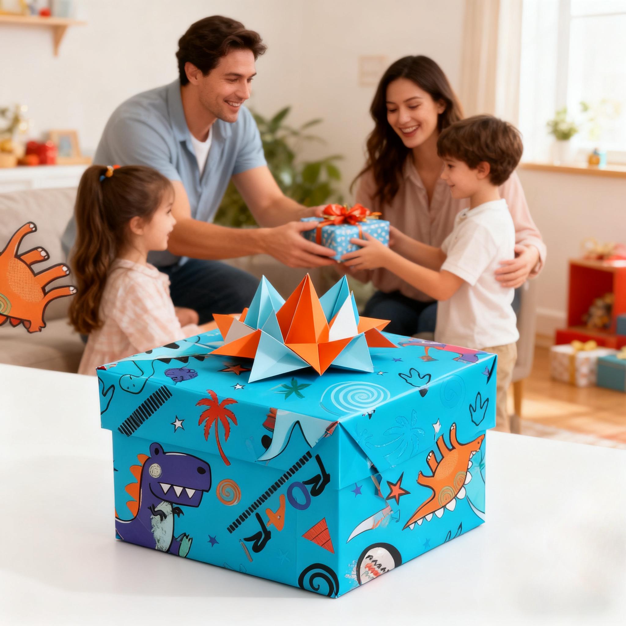 1 Roll Blue Gift Wrapping Pape - Pattern Tissue Paper incelemesi ve fiyatı
