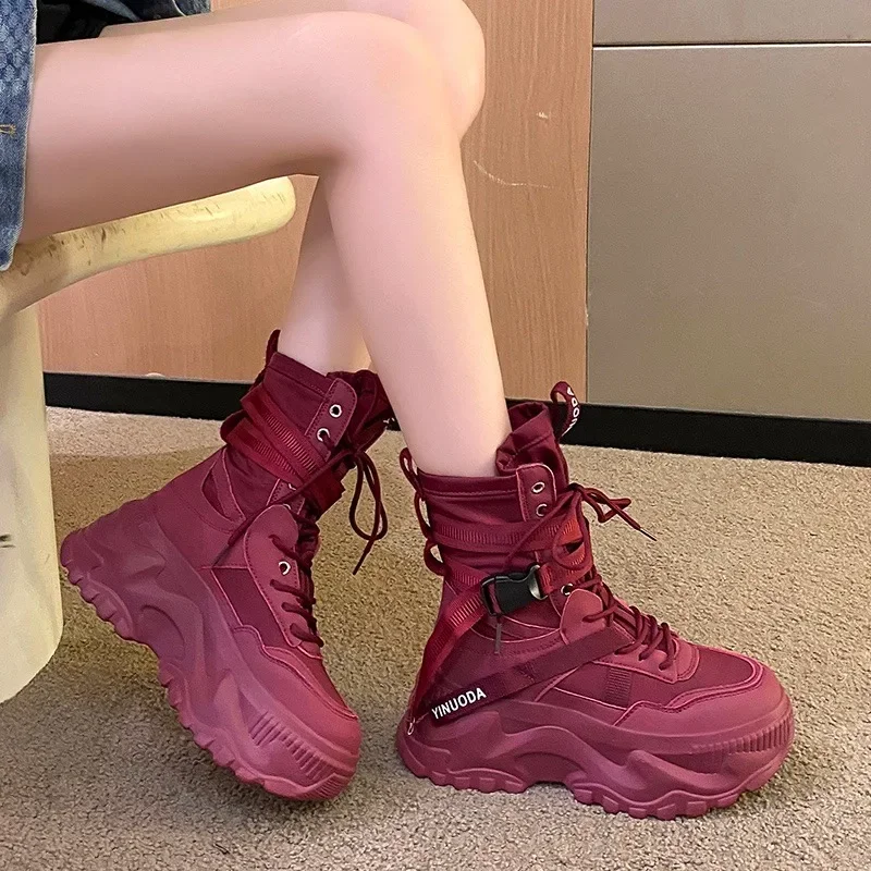 Fashion Women Chunky Platform  - Sewing Nylon incelemesi ve fiyatı