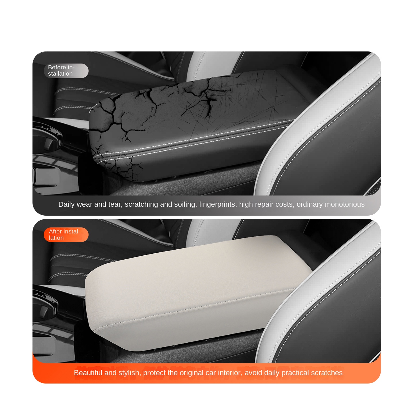 Hard Shell Leather Armrest Box - Sewing Knit incelemesi ve fiyatı