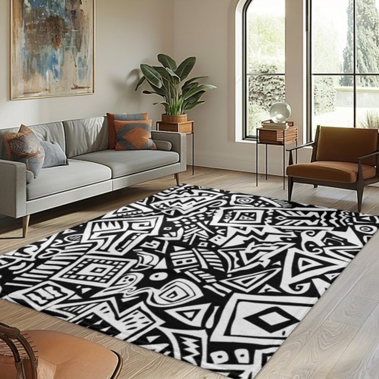 Vintage Wave Pattern Rug: Mid- - Century Textile & Sewing Supply Saskatoon Sk incelemesi ve fiyatı