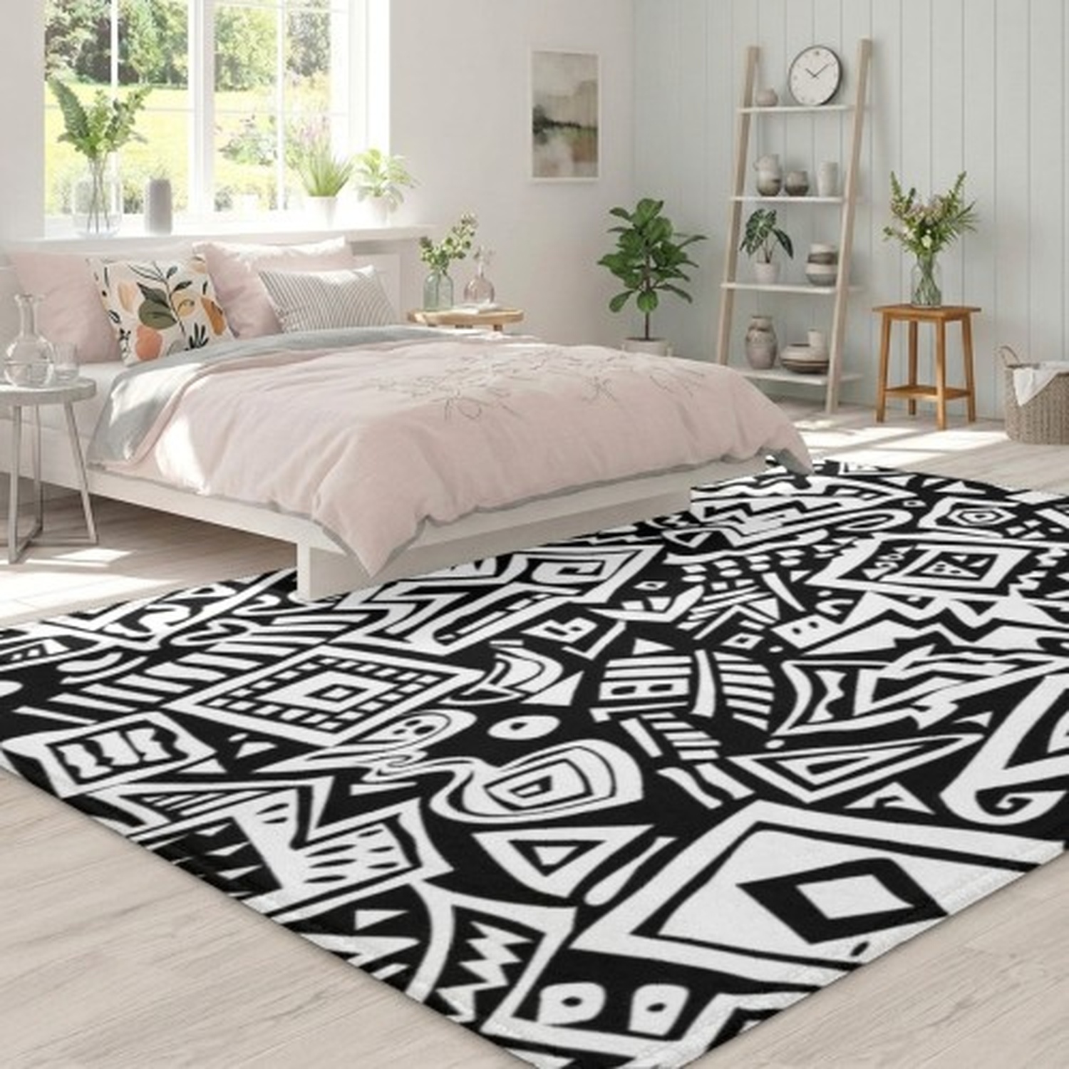 Vintage Wave Pattern Rug: Mid- - Century Textile & Sewing Supply Saskatoon Sk incelemesi ve fiyatı