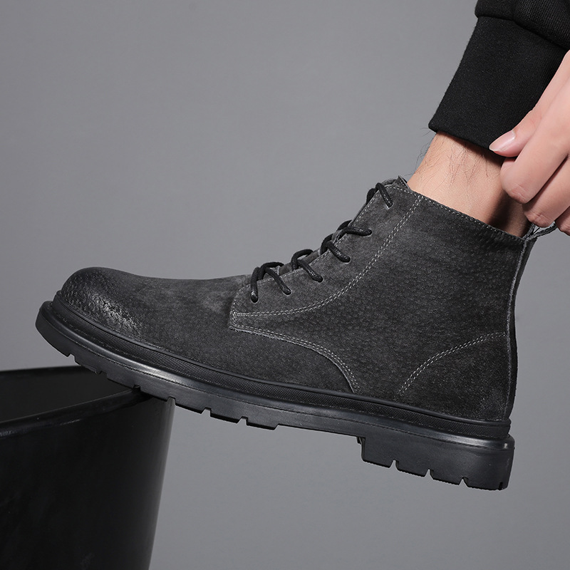 Men's boots autumn and winter  - Sewing Nylon incelemesi ve fiyatı