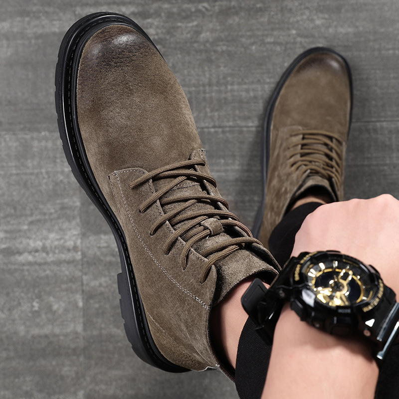 Men's boots autumn and winter  - Sewing Nylon incelemesi ve fiyatı