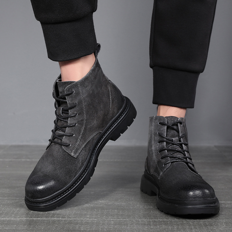 Men's boots autumn and winter  - Sewing Nylon incelemesi ve fiyatı