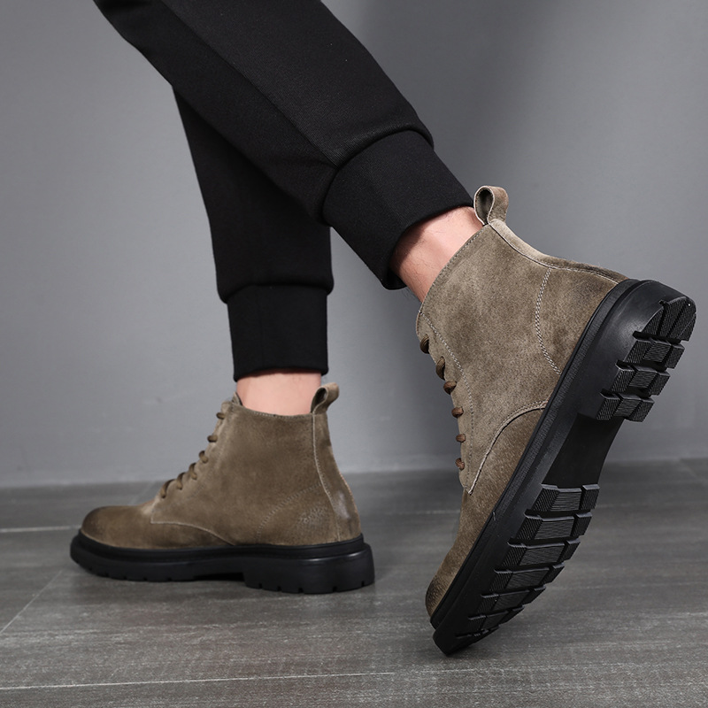 Men's boots autumn and winter  - Sewing Nylon incelemesi ve fiyatı