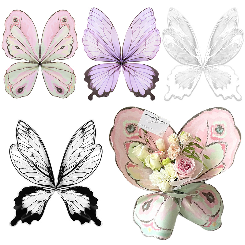 24Pcs Butterfly Wings Shape Fl - Pattern Tissue Paper incelemesi ve fiyatı