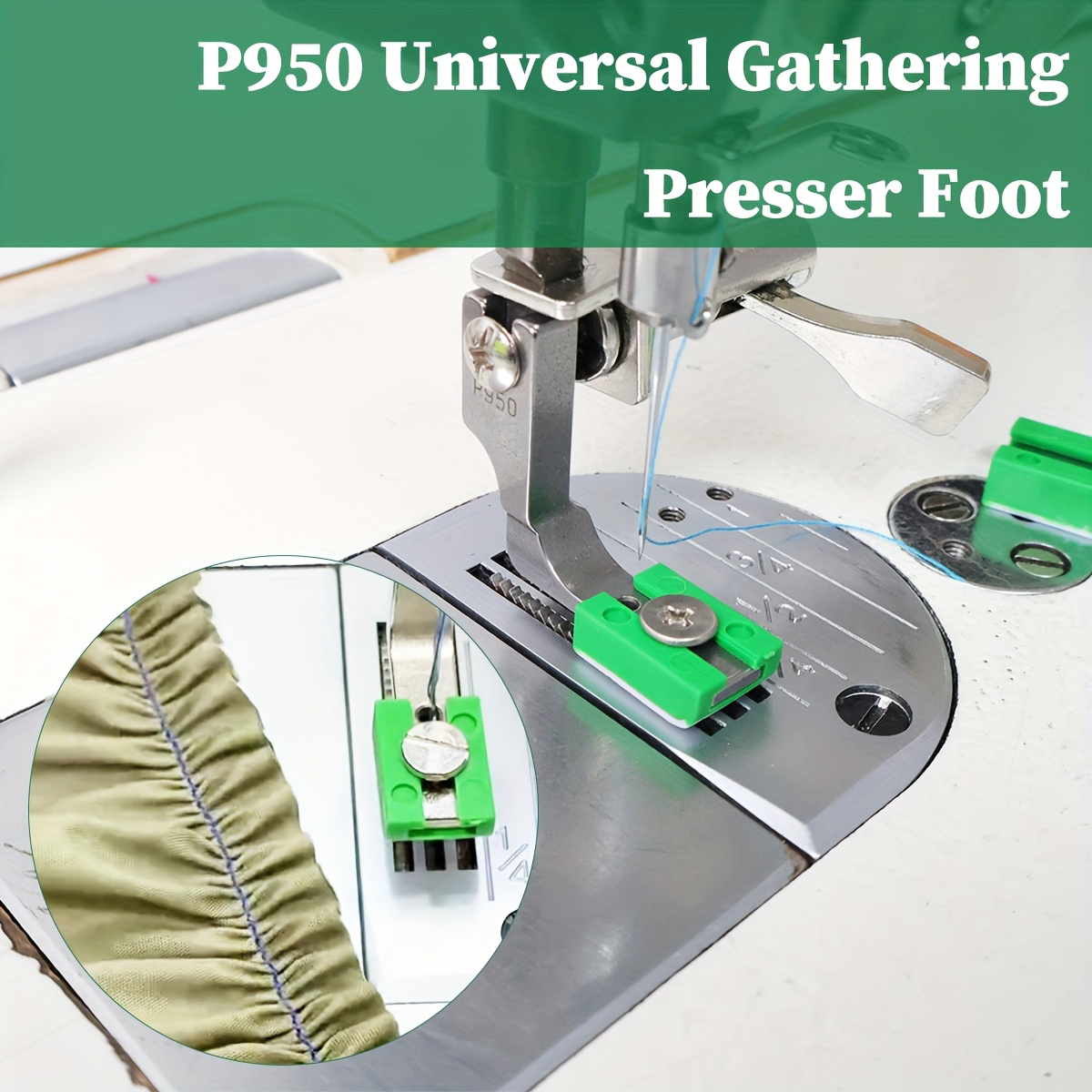 P950 Adjustable Ruffling Press - Rolled Hem Foot incelemesi ve fiyatı