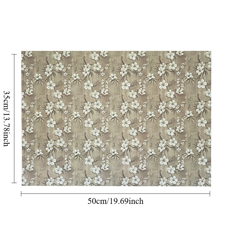 10/25pcs of Brown Apricot Blos - Pattern Tissue Paper incelemesi ve fiyatı